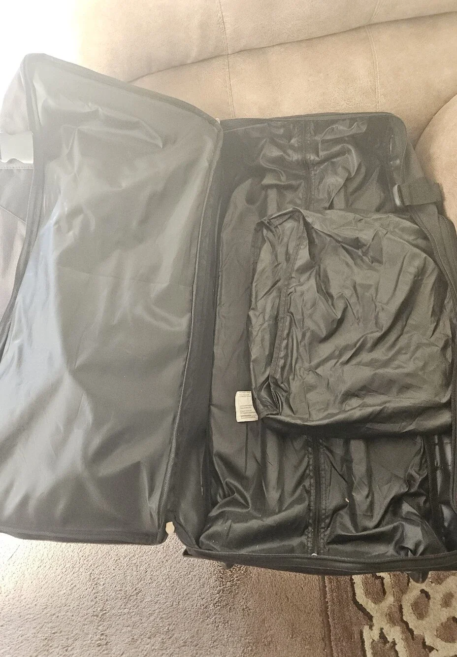 Men's Black/Grey Travel Duffle Bag - Brand